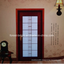 Mahogany Wood Door Models with Glass